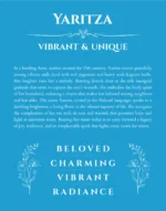 Yaritza custom name meaning print in blue