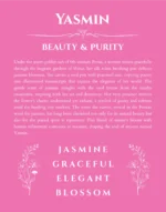 Yasmin custom name meaning print in pink