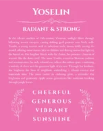 Yoselin custom name meaning print in pink