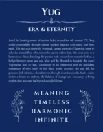 Yug name meaning gift print in deep blue