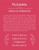 Yuliana custom name print for wall display in red