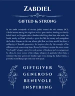 Zabdiel name origin print with meaning and traits in deep blue