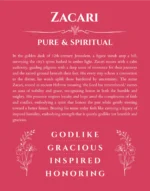 Zacari personalized name meaning print in red
