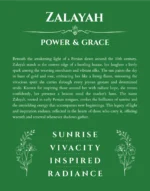 Zalayah name meaning gift print in dark green