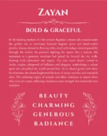 Zayan custom name meaning print in red