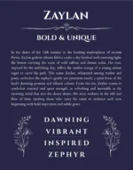 Zaylan custom name print for wall display in navy blue