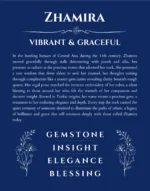 Zhamira personalized wall art with the story of your name in deep blue