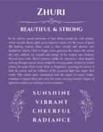 Zhuri personalized name meaning print in purple