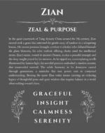 Zian personalized wall art with the story of your name in gray