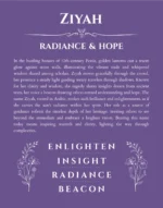 Ziyah custom name meaning print in purple