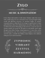 Zylo name origin print with meaning and traits in gray