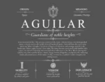 Aguilar personalized surname meaning in Gray