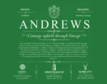 Andrews surname meaning history and origin in Dark Green