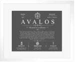 Avalos surname origin and family heritage in Gray with White Matte Frame Avalos surname origin and family heritage in Gray with White Matte Frame