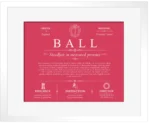 Ball surname history and heritage in Red with White Matte Frame Ball surname history and heritage in Red with White Matte Frame