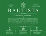 Bautista family name history in Dark Green