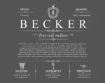Becker personalized surname meaning in Gray