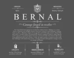 Bernal personalized last name meaning in Gray