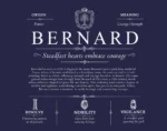 Bernard personalized family surname in Navy Blue Bernard personalized family surname in Navy Blue