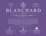 Blanchard family name origin and history in Purple