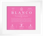 Blanco last name history and origin in Pink with White Matte Frame Blanco last name history and origin in Pink with White Matte Frame