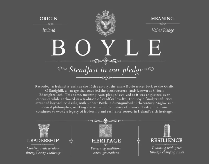 Boyle family name history in Gray