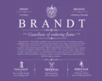 Brandt surname history and family heritage in Purple