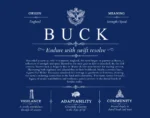 Buck surname heritage and history in Deep Blue