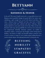 Bettyann_dp_blue Bettyann custom name art with origin and history in deep blue