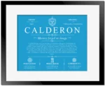 Calderon surname meaning and heritage in Blue with Black Matte Frame