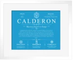 Calderon surname meaning and heritage in Blue with White Matte Frame Calderon surname meaning and heritage in Blue with White Matte Frame