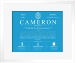 Cameron surname meaning history and origin in Blue with White Matte Frame