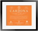 Cardona family name heritage in Orange with Black Matte Frame