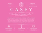 Casey surname meaning and origin in Pink Casey surname meaning and origin in Pink