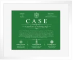 Case surname meaning history and origin in Dark Green with White Matte Frame