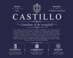 Castillo surname origin and history in Navy Blue Castillo surname origin and history in Navy Blue