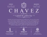 Chavez personalized family surname in Purple Chavez personalized family surname in Purple