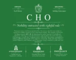 Cho surname origin and family heritage in Dark Green