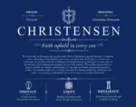 Christensen surname meaning and heritage in Deep Blue