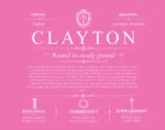Clayton surname heritage and history in Pink