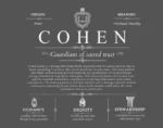 Cohen surname meaning and heritage in Gray Cohen surname meaning and heritage in Gray