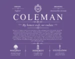 Coleman surname meaning and origin in Purple