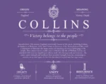 Collins surname origin and family heritage in Purple Collins surname origin and family heritage in Purple