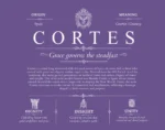 Cortes last name origin and heritage in Purple