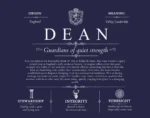 Dean surname meaning and origin in Navy Blue Dean surname meaning and origin in Navy Blue