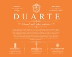 Duarte personalized last name meaning in Orange
