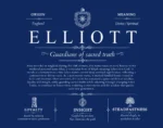 Elliott last name history and origin in Deep Blue