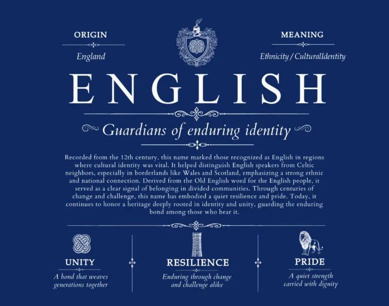 English family name origin and history in Deep Blue