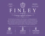 Finley surname meaning and heritage in Purple