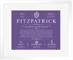 Fitzpatrick last name history and origin in Purple with White Matte Frame Fitzpatrick last name history and origin in Purple with White Matte Frame